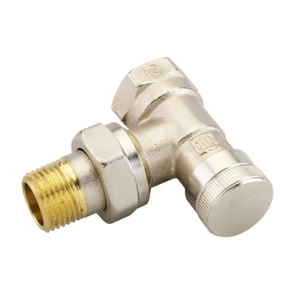 Клапан запорный латунный ВР угловой Danfoss RLV 10 ДУ 15 РУ 10