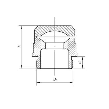 Пожарный распылитель латунный ч.588-30.125